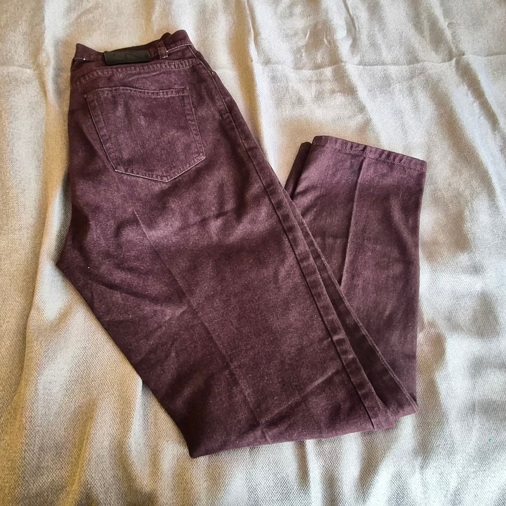 Vintage Calvin Klein Jeans Womens 10 Plum High Rise Mom Jeans Tapered 90s Grunge